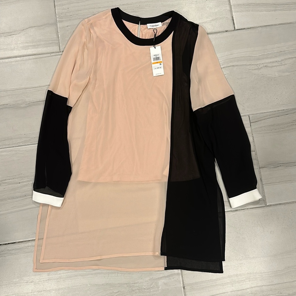 Calvin Klein Colorblock Long Sleeve Tunic